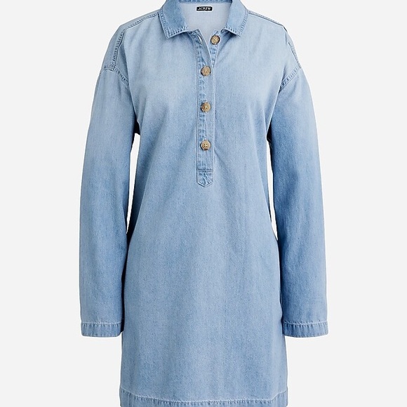 J. Crew Dresses & Skirts - J.Crew denim popover dress in a light chambray